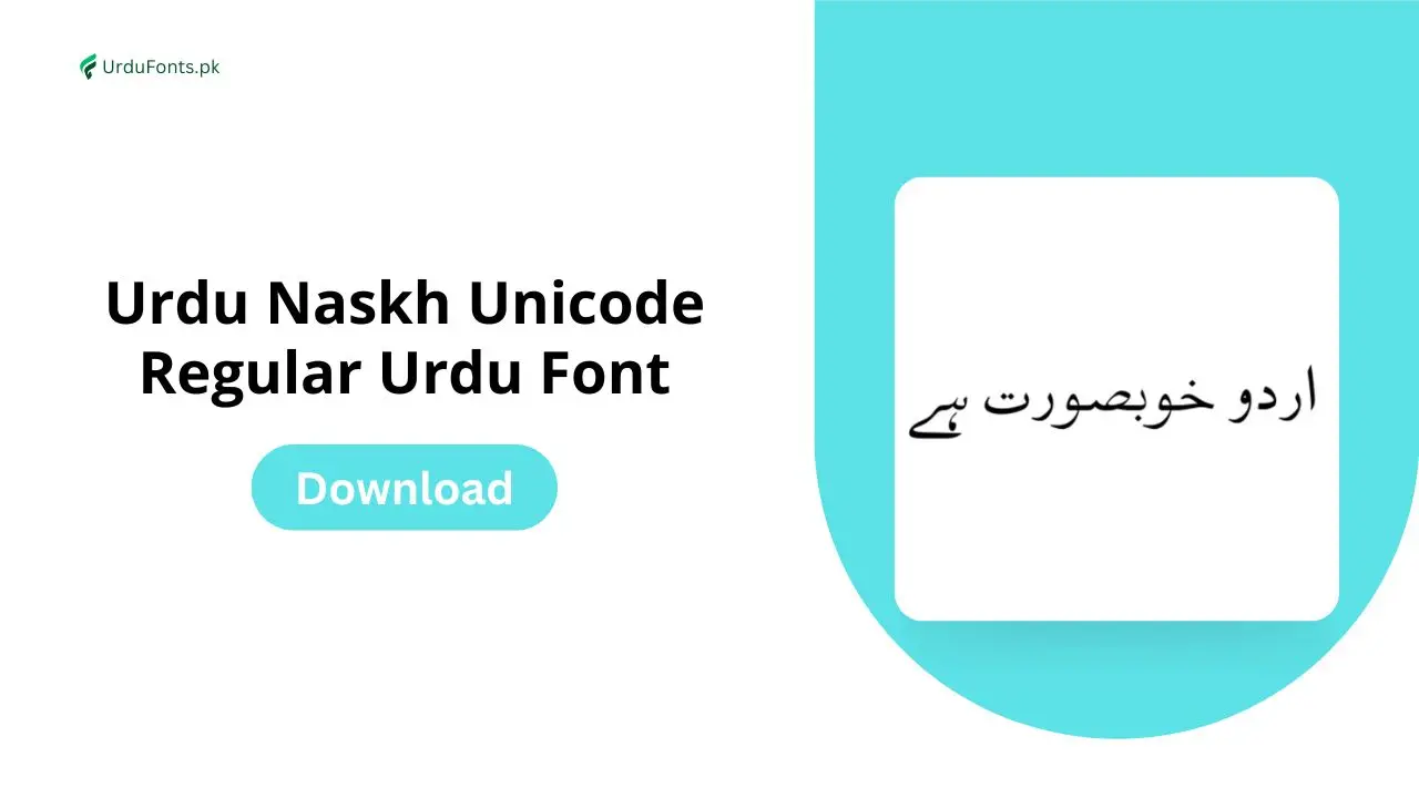 Urdu Naskh Unicode Regular Urdu Font